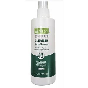 Medline Remedy Clinical CLEANSE Spray Cleanser For Hair Skin 4oz Pump Spray NEW!